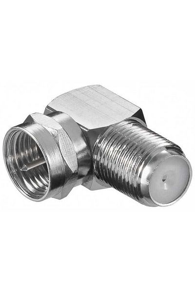 goobay F male to F female 90 degree connector
