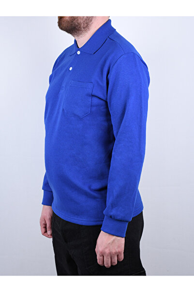 By Okat Polo Collar Work Sweatshirt with Fleece, Keeps Warm, 2 Threads