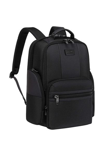 JOLAR. Rucsac Smart Business Cu Compartiment Pentru Laptop De 15.6 Inch, Cu Port Usb Type-c, Negru