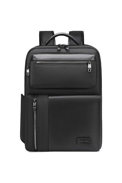 JOLAR. Smart Backpack For Unisex, Made Of Water-resistant Polyester, With A 2-in-1 Removable Pouch,
