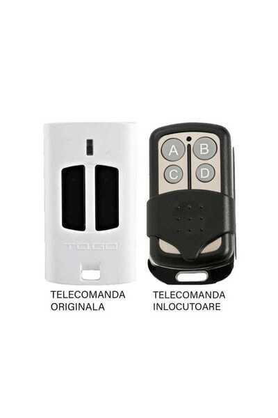 OEM 2-button remote control frequency 433.92MHz Beninca WP2 compatible with the original (802)