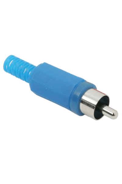 OEM Mufa RCA tata executie din plastic albastru