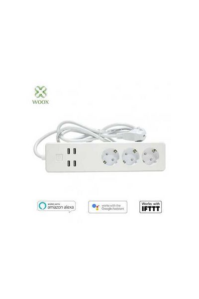 Woox Smart extender Woox R4028 3 sockets +4x USB 1.8m