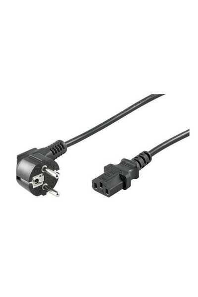 OEM Cablu alimentare PC 15m CEE 7/7 tata 90 la IEC320-C13 mama negru H03VV-F3G 0.75mm cupru 10A