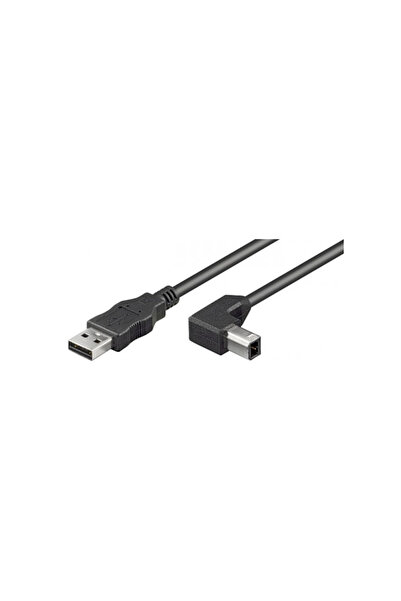 goobay USB кабел за принтер 90 градуса 2 м меден