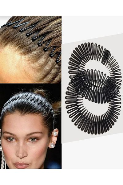 İnDerin Women's Accordion Hair Band Tiara Women's Hair Accessory Hair Tiara (1 Pc)