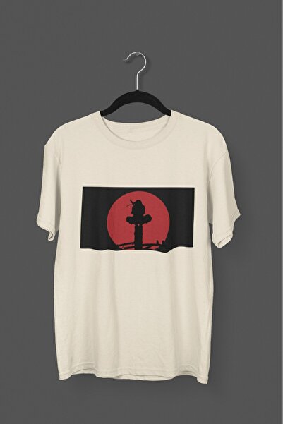 Butik تي شيرت رجالي/نسائي - صورة ظلية الساموراي - تي شيرت مطبوع برقبة دائرية ...