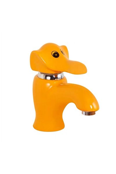 Blackswan Design Baterie chiuveta baie, Blackswan, Tip M290 Elefant, model portocaliu, dimensiune 16 cm