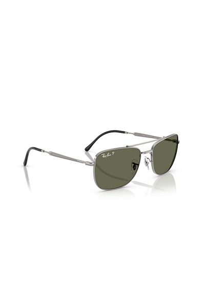 Ray-Ban Ray Ban Unisex Rectangle Sunglasses- Rb 3755 - Lense Size:62mm - Gunmetal