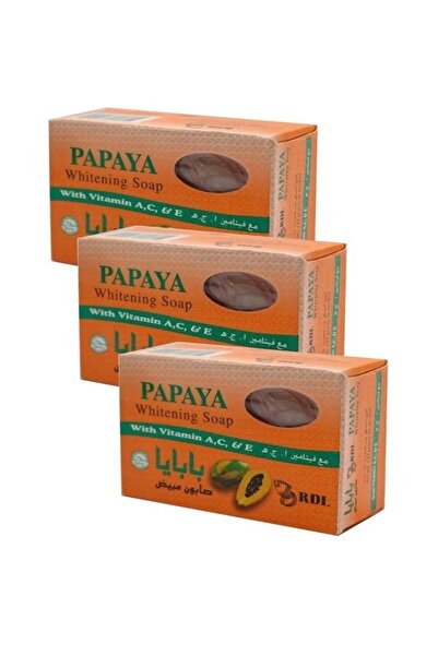 PAPAYA مجموعة 3 قطع صابون البابايا 135 جرام