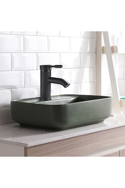Blackswan Design Bathroom sink faucet, Blackswan, Type M94, matte black model, size 16.6 cm
