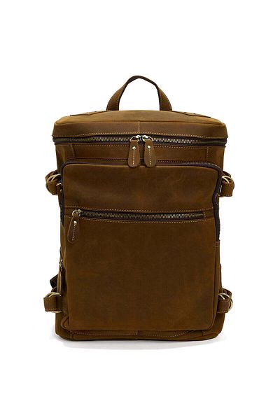 JOLAR. Genuine leather backpack, suitable for travel, hiking, everyday activities, vintage JOLAR.