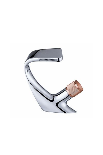 Blackswan Design Baterie chiuveta baie, Blackswan, Tip cascada M46, model crom/ rose gold, dimensiune 19 cm