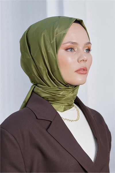 Loryan Floss Jacquard Cupra Khaki Shawl