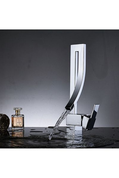 Blackswan Design Bathroom sink faucet, Blackswan, Type M22, chrome model, size 34.5 cm