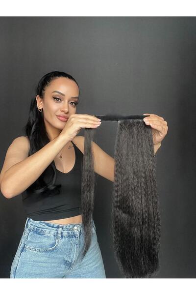 Suzan Peruk Tost görünümlü saç - At kuyruğu Postiş Bağcıklı En kullanışlı mod...