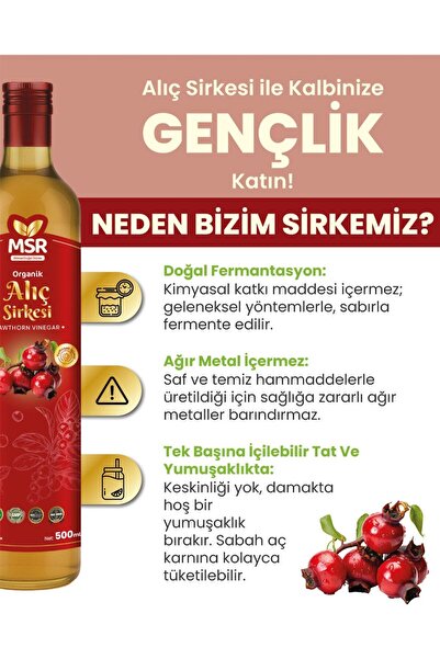 MSR BİTKİSEL DOĞAL ÜRÜNLER Alıç Sirkesi