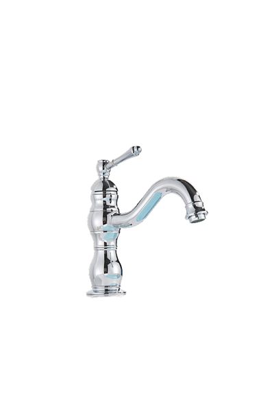 Blackswan Design Bathroom sink faucet, Blackswan, Type M147, short chrome model, size 21.5 cm