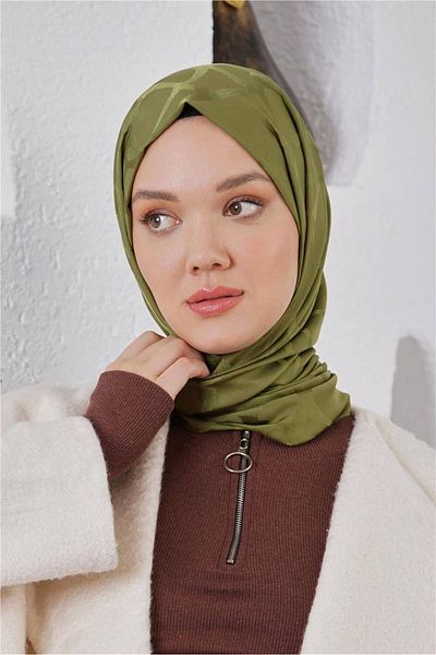 Loryan Scarf Jacquard Shawl - Stone Floss Jacquard Shawl 4312