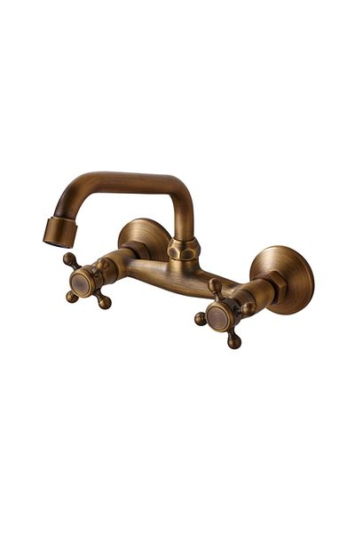 Blackswan Design Baterie chiuveta baie, Blackswan, Tip M245, model bronz antichizat, dimensiune 26 cm