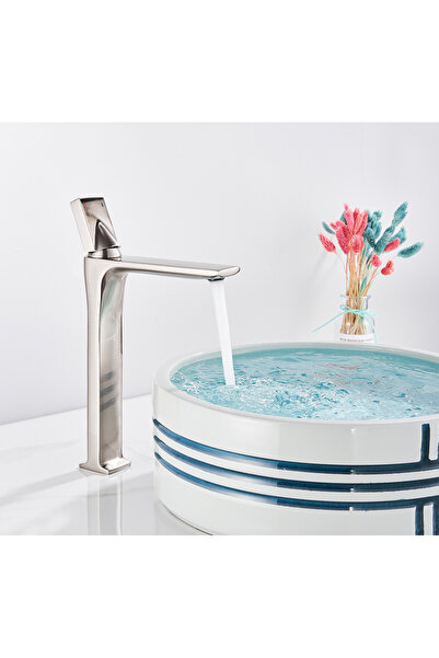 Blackswan Design Baterie chiuveta baie, Blackswan, Tip M83, model nichel, dimensiune 32.7 cm