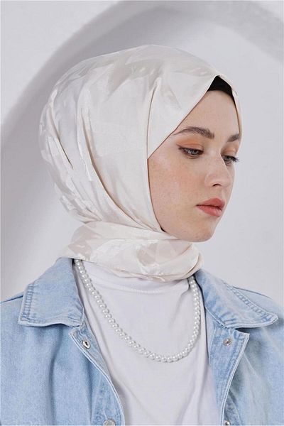 Loryan Floss Jacquard Delta Beige Shawl