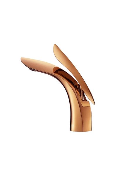Blackswan Design Bathroom sink faucet, Blackswan, Type M90, rose gold model, size 20 cm