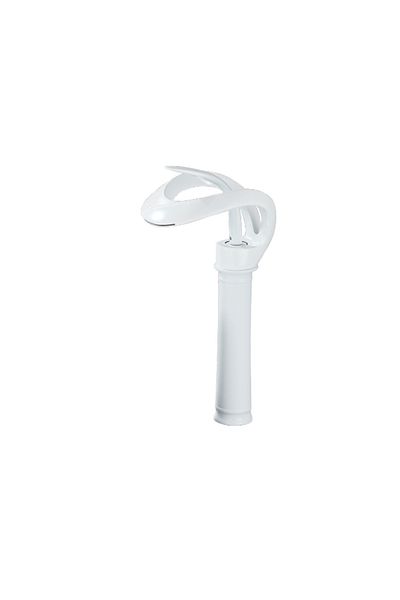 Blackswan Design Bathroom sink faucet, Blackswan, Type M220, white with waterfall spout and countertop mounting, 34 cm