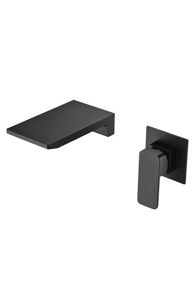 Blackswan Design Bathroom sink faucet, Blackswan, Type M207, matte black waterfall model, size 18 cm