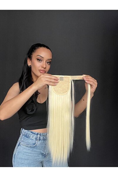 Suzan Peruk Açık renk At kuyruğu Postiş Bağcıklı En kullanışlı model.AT KUYRU...