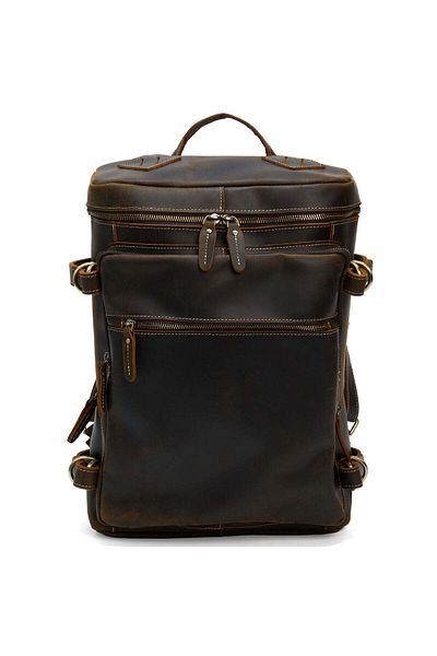 JOLAR. Genuine leather backpack, suitable for travel, hiking, everyday activities, vintage JOLAR.
