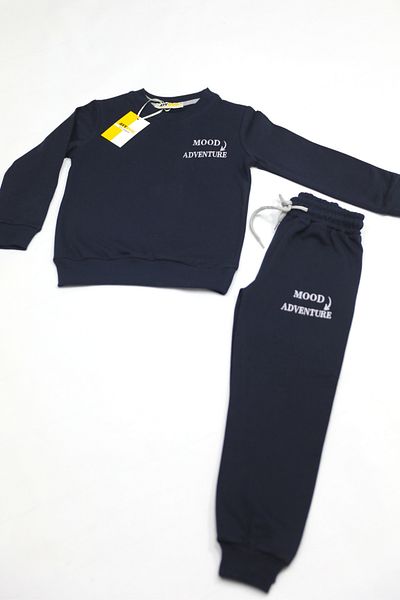 AYYBUU 2 Thread Raised Embroidered Children's Tracksuit Set Mood Adventure