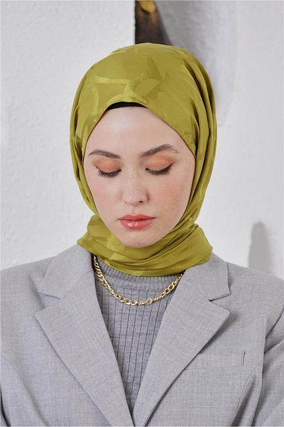 Loryan Scarf Jacquard Shawl - Stone Floss Jacquard Shawl 4312