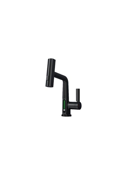 Blackswan Design Bathroom sink faucet, Blackswan, Type M324, smart, LCD display, 3 modes and waterfall shower, 23 cm