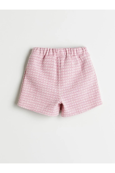 LC Waikiki LCW Kids Pembe Beli Lastikli Kız Çocuk Şort Etek