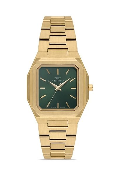 FERRO Yellow Steel Cord Women Wrist Watch Fl21482Awt-B6