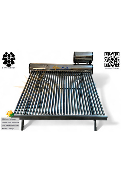 Sönmez Solar Enerji 36x Krom Basınçlı Vakum Tüplü Güneş Enerji Sıcak Su Siste...