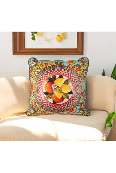 ASDİVA Husa de perna decorativa galbena cu model Milano Lemon 43x43