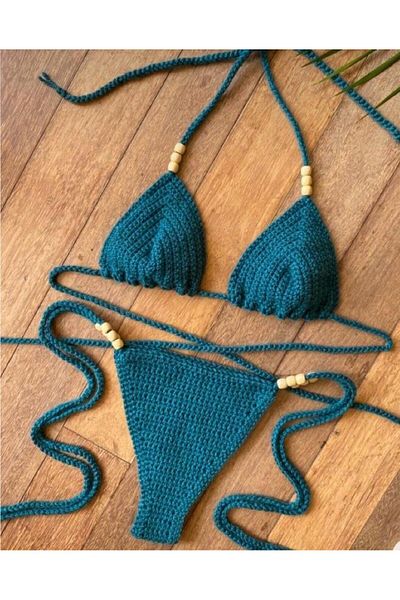 Charme Elegant Hand Knitted Bikini Suit