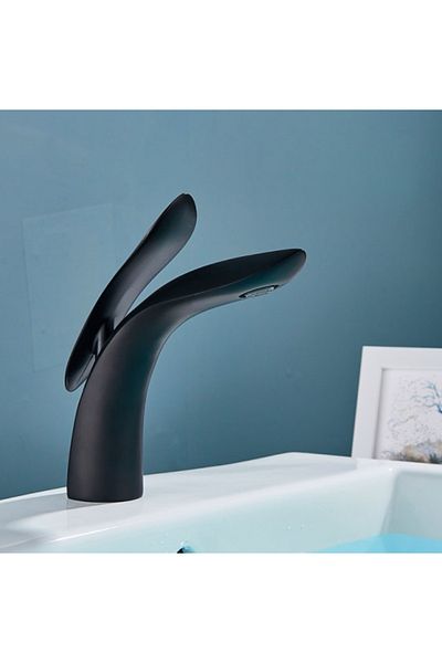 Blackswan Design Bathroom sink faucet, Blackswan, Type M89, matte black model, size 20 cm