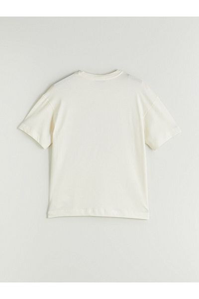 LC Waikiki Crew Neck Printed Oversize Women's T-Shirt