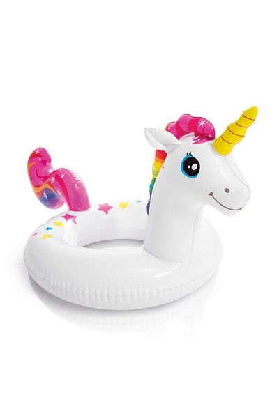 Intex Inflatable Unicorn Bagel-Children's Unicorn Bagel-Inflatable Unicorn Bagel-Bagel with Unicorn Figure 107X58 Cm.
