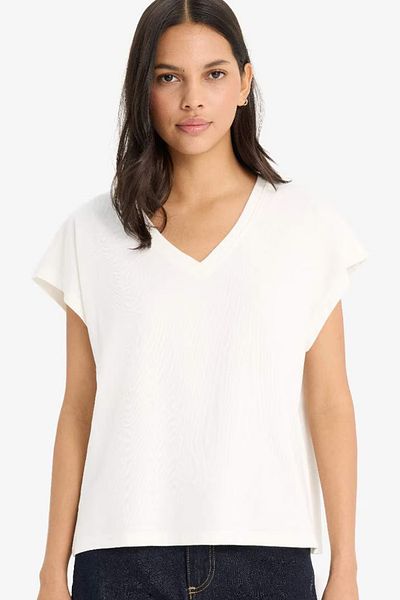 DeFacto Regular Fit V-Neck Basic Plain Premium Sleeveless T-Shirt E5486Ax25Sp