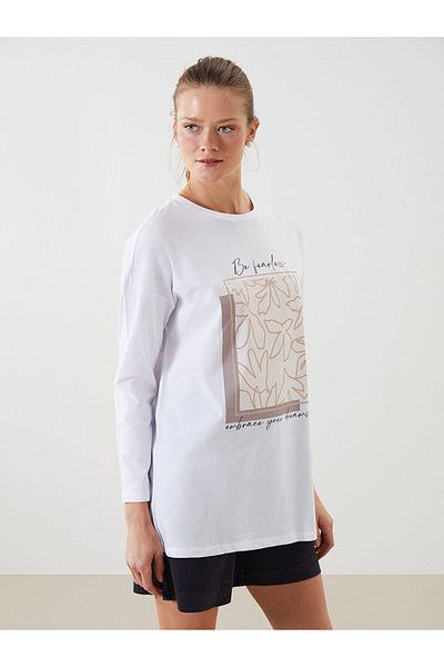 LC Waikiki Crew Neck Printed Women's Tunic