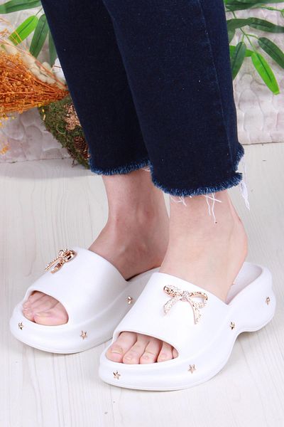 fort E461 Daily Beach Sea Pool Slippers Lightweight Comfortable Flexible Women's Slippers