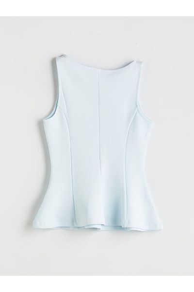 LC Waikiki Boat Neck Peplum Blouse