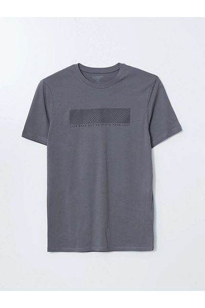 LC Waikiki Tricou pentru bărbați din bumbac pieptănat cu decolteu