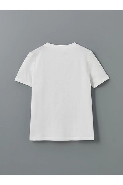 LC Waikiki Tricou pentru fetiță cu imprimeu cu fundă cu gât crew