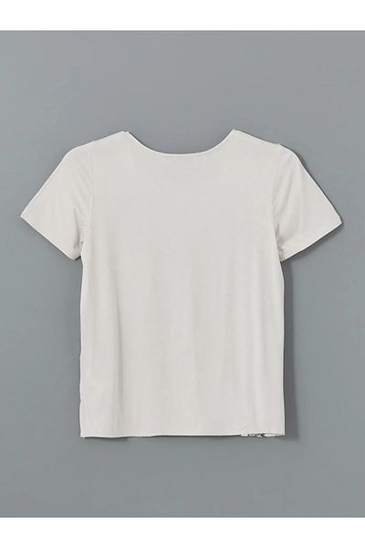 LC Waikiki V-Neck Floral Short Sleeve Women's T-Shirt