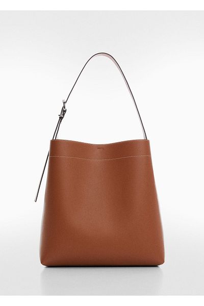 MANGO Woman Shopper Bag s krátkým uchem